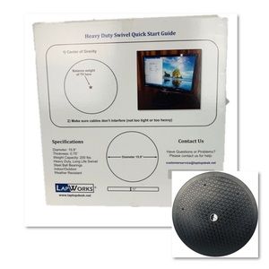 Heavy Duty Black Tv Swivel